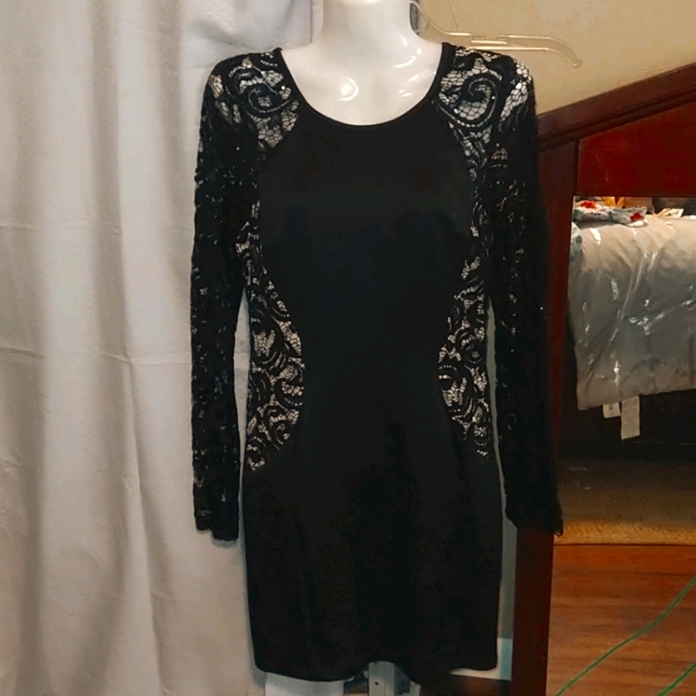 Sexy Black Body Con Dress